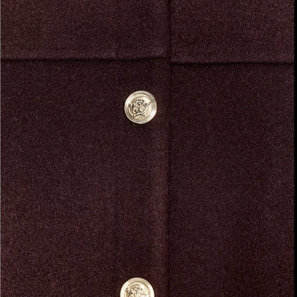 Zara NWT burgundy jacket with gold buttons - Picture 6 of 6